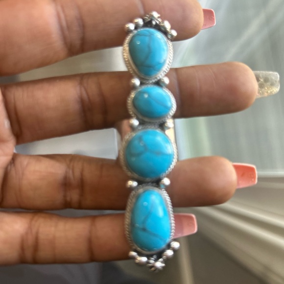 Turquoise ring statement ring - Picture 5 of 9